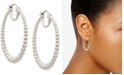 AVA NADRI Medium Graduated Bead Hoop Earrings, 1.25"